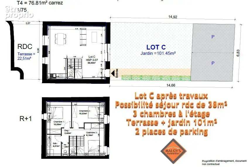 A SAISIR! 2 plateaux de 80 à 85 m2 au cœur d'une belle demeure à Châtillon d'Azergues - photo 5