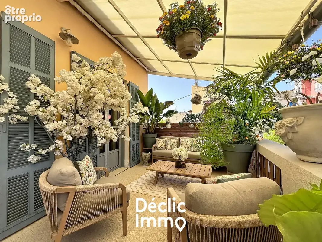 Appartement d'exception - haut de villa de style haussmanien - terrasse 32 m2 - balcon vegetalise - mouans sartoux centre - photo 13