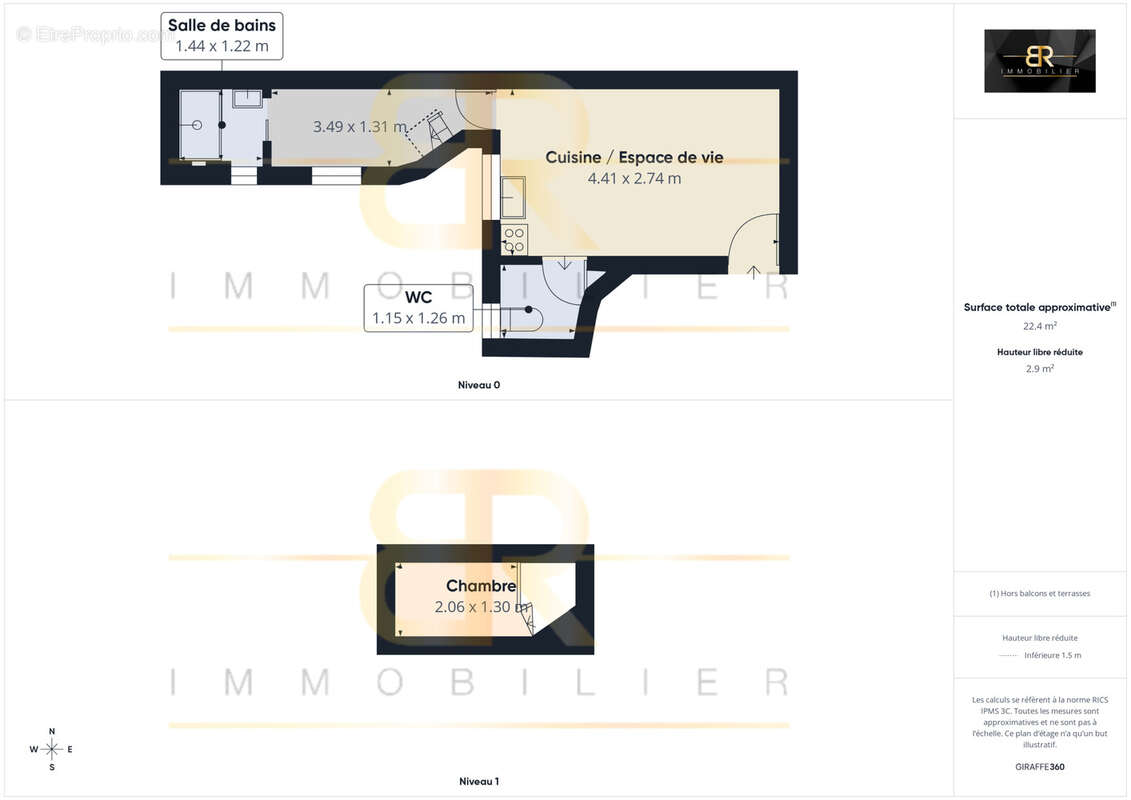 Appartement à PARIS-19E