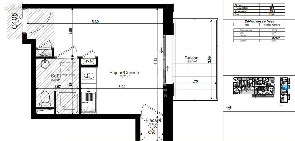 Appartement à LA RICHE