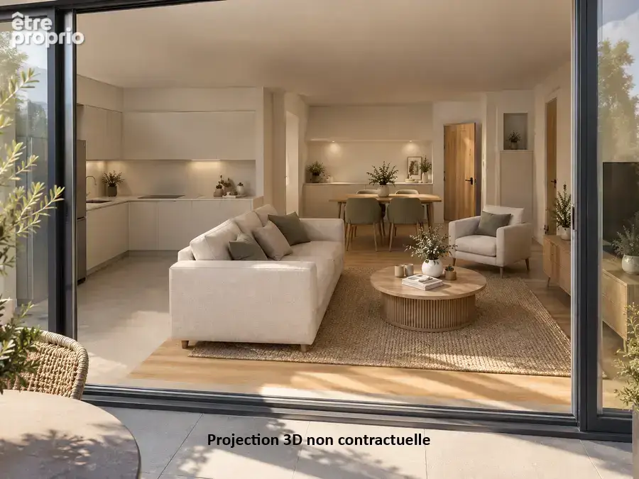 T3 neuf de 65 m² avec balcon de 13 m² et buanderie - photo 3