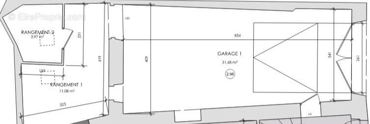 Garage de 45m2 avec kitchenette , et espace sanitaire , proche centre- ville - photo 2
