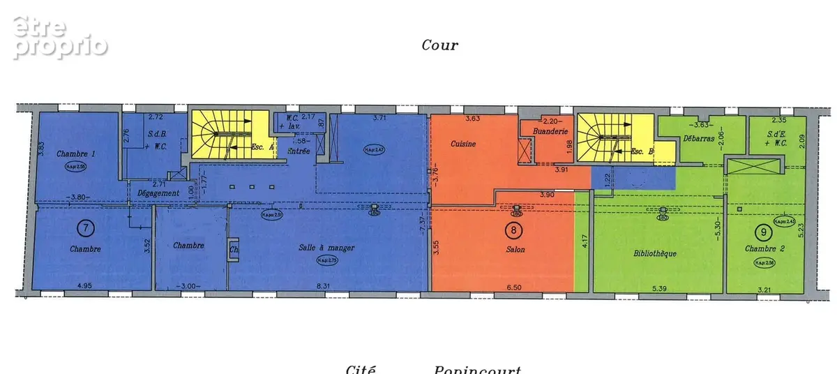Appartement  9 pieces  divisible/modulable - photo 9