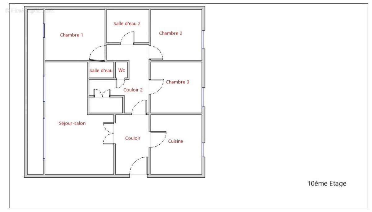 Appartement 5 pieces 97 m2 - photo 14