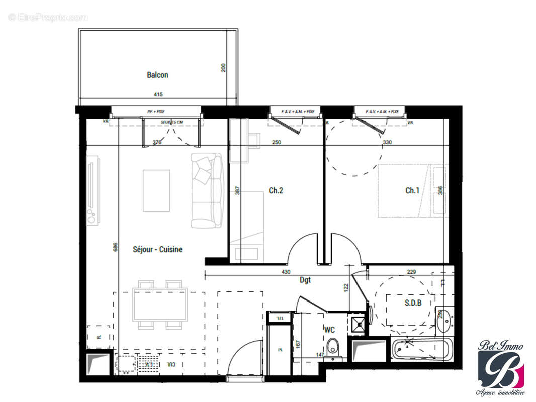 Appartement à BELIGNEUX