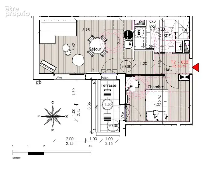 Appartement T2 VEFA - photo 2