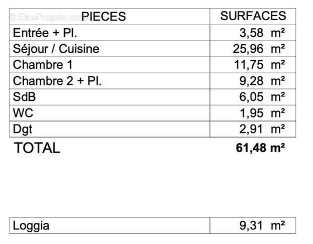 Appartement à CHATEAUBOURG