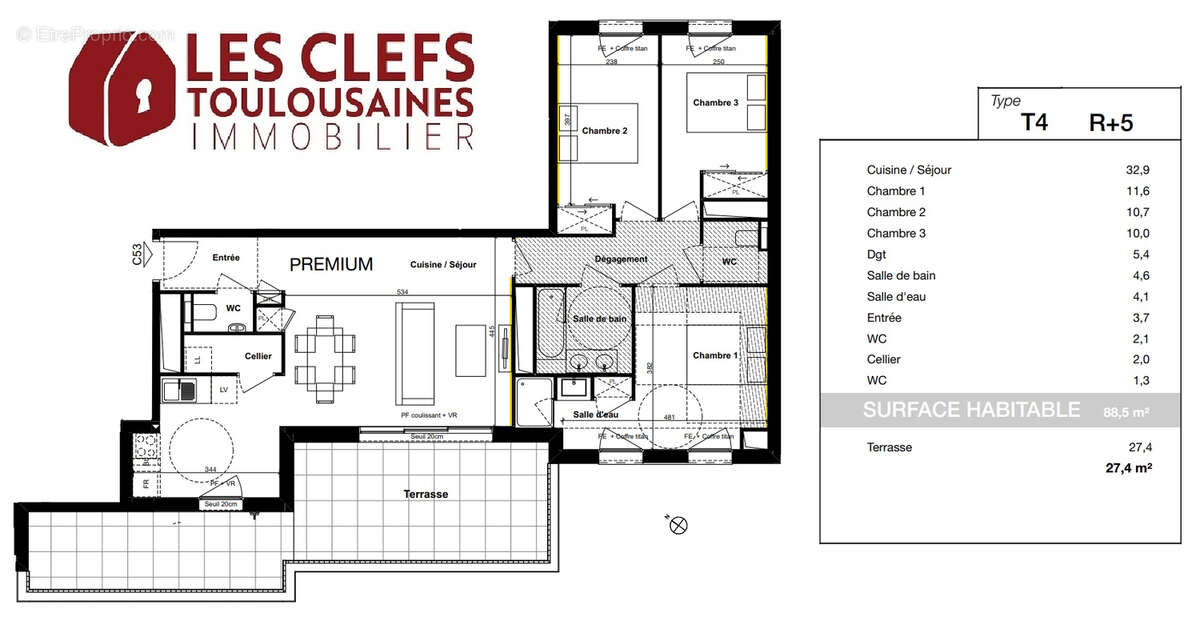 Appartement à TOULOUSE