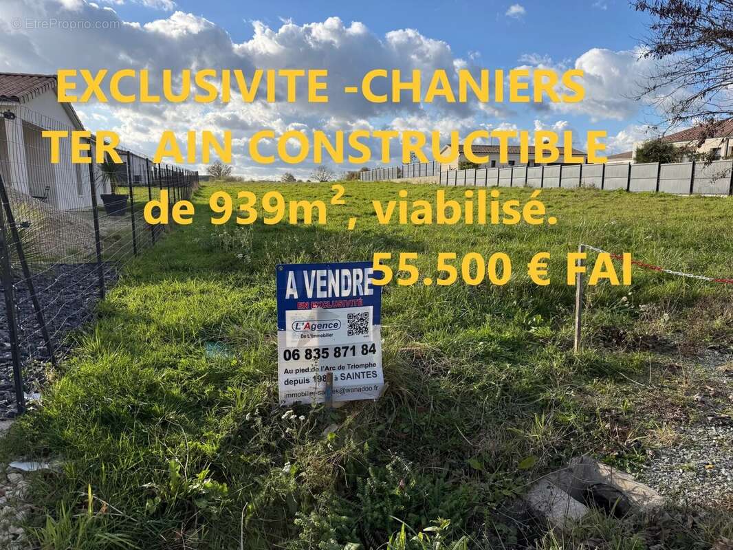 Terrain à CHANIERS