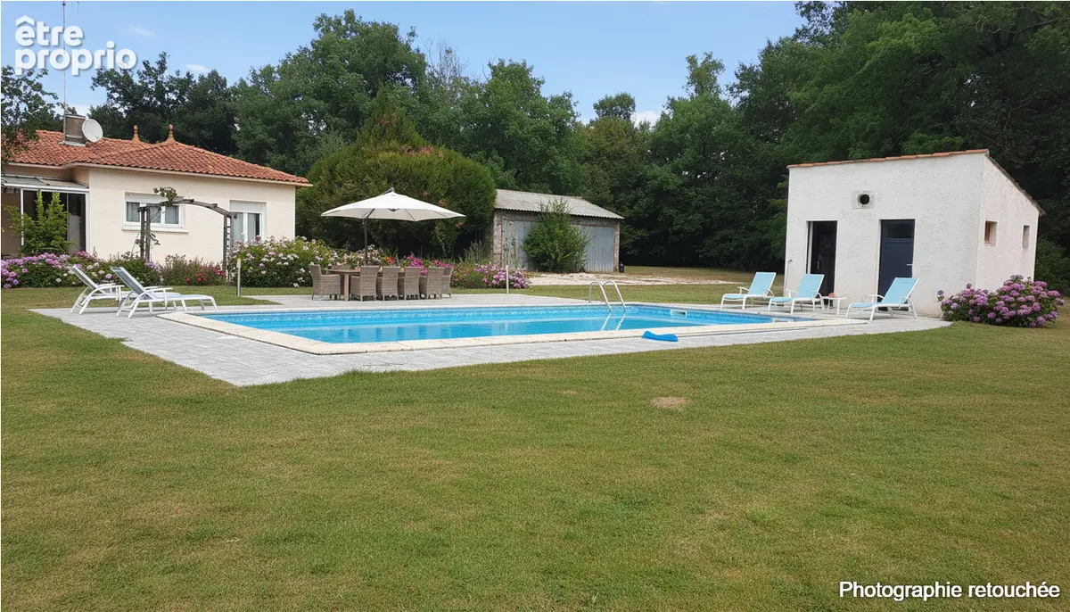 Maison de plain-pied 3 chambres, piscine et grand terrain - photo 16