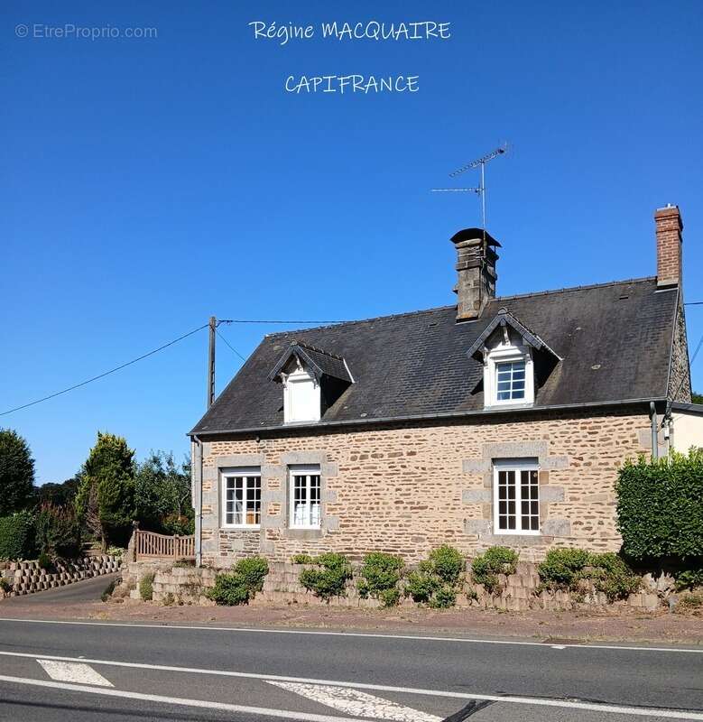 Maison en pierre à Sourdeval (50) – 4 pièces – 3 chambres dont 1 au rdc + dépendances – Terrain 2 500 m² - photo 2
