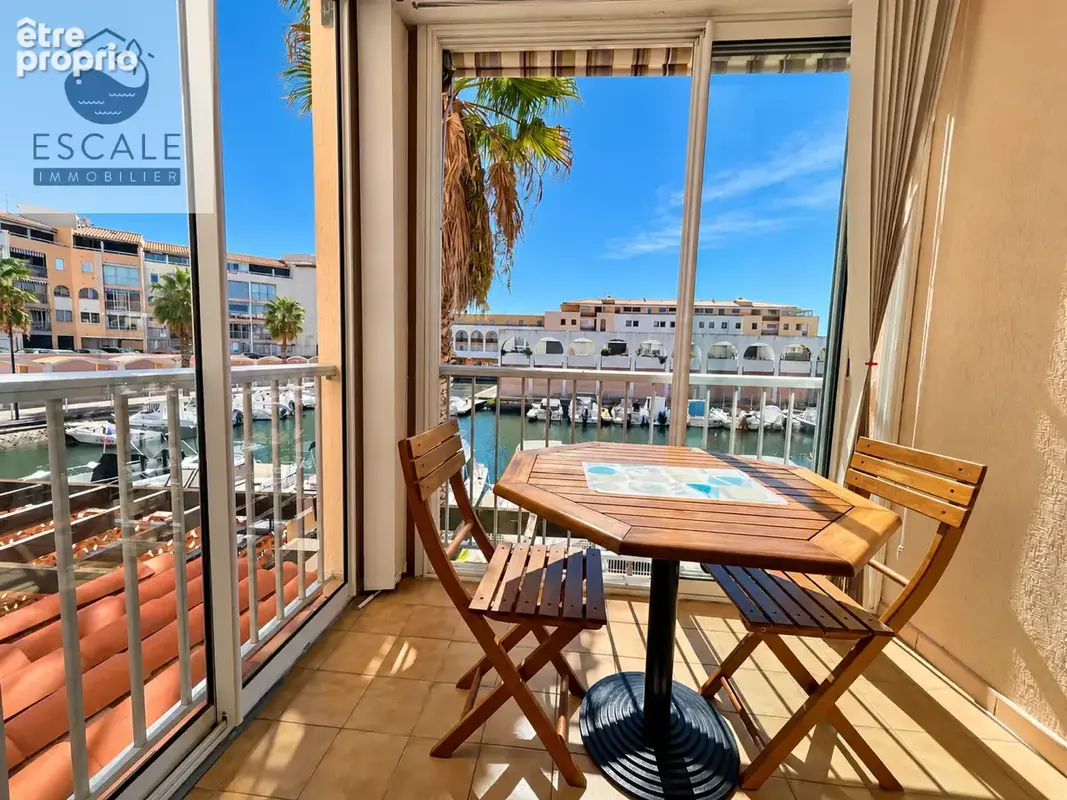 Vente type 2 vue marina aux quilles a sete - photo 3
