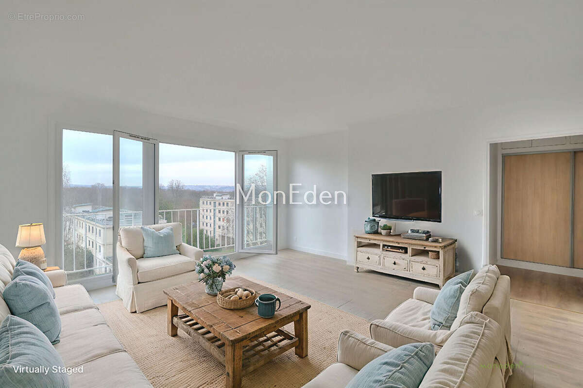 Appartement Neuilly Sur Seine 3 pièce(s) Balcon vue Tour Eiffel - photo 6