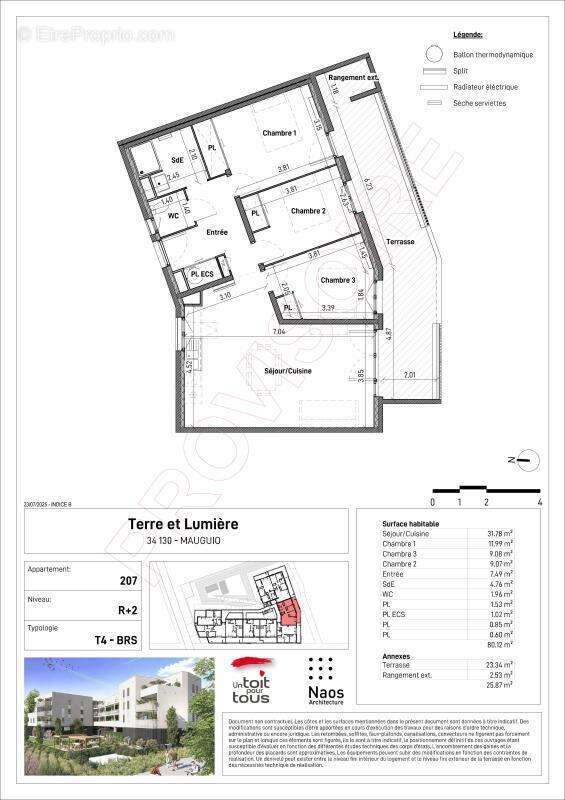 Appartement à MAUGUIO