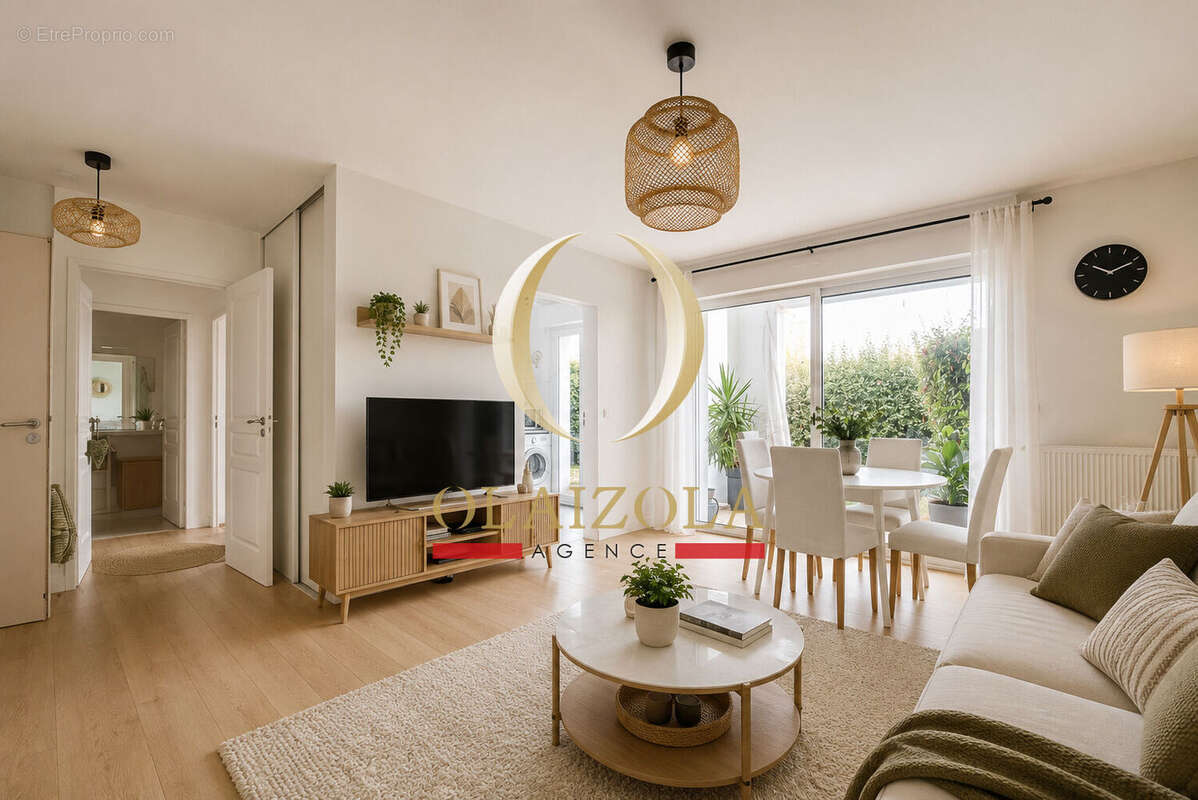 ASCAIN - Appartement T2 en rez-de-jardin dans résidence calme avec parking sous-sol. - photo 2