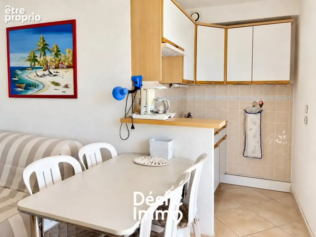 Studio rénové à 100 m de la plage  Dernier étage, terrasse de 28 m² vue mer et parking - photo 5