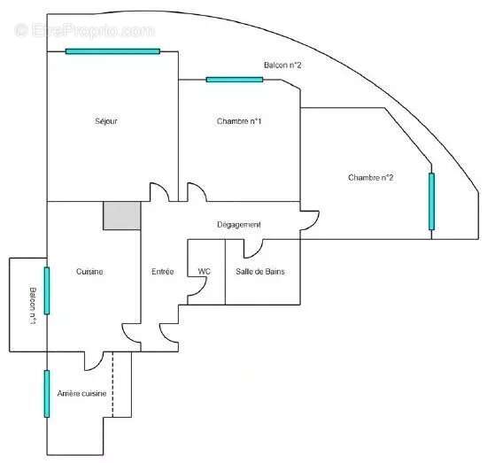 Nice Chambrun 3P 72m² Terrasse "Hypatie" - photo 8