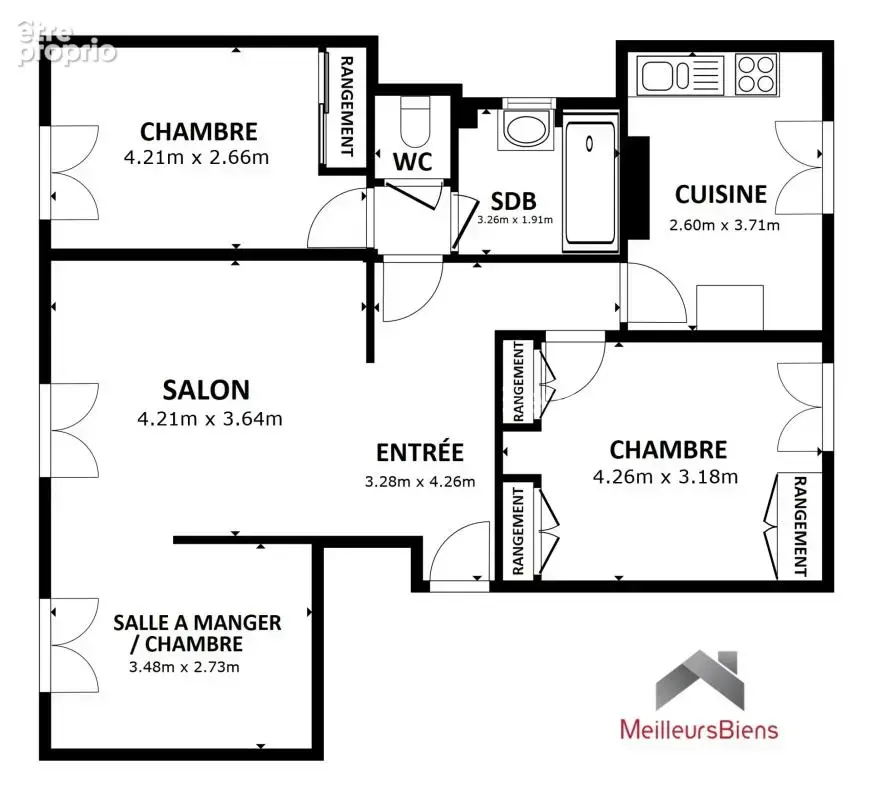 4 pièces 75 m² - photo 16