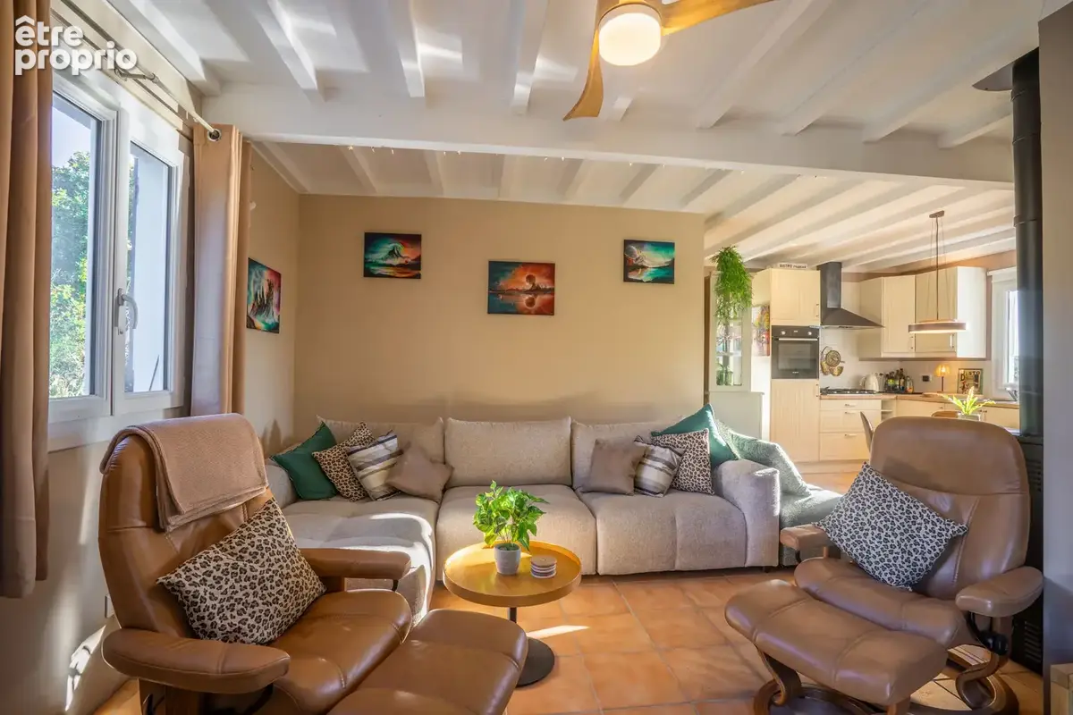 maison contemporaine de 57 m2 avec une véranda, un salon/salle à manger/cuisine, 2 chambres et un garage - photo 7