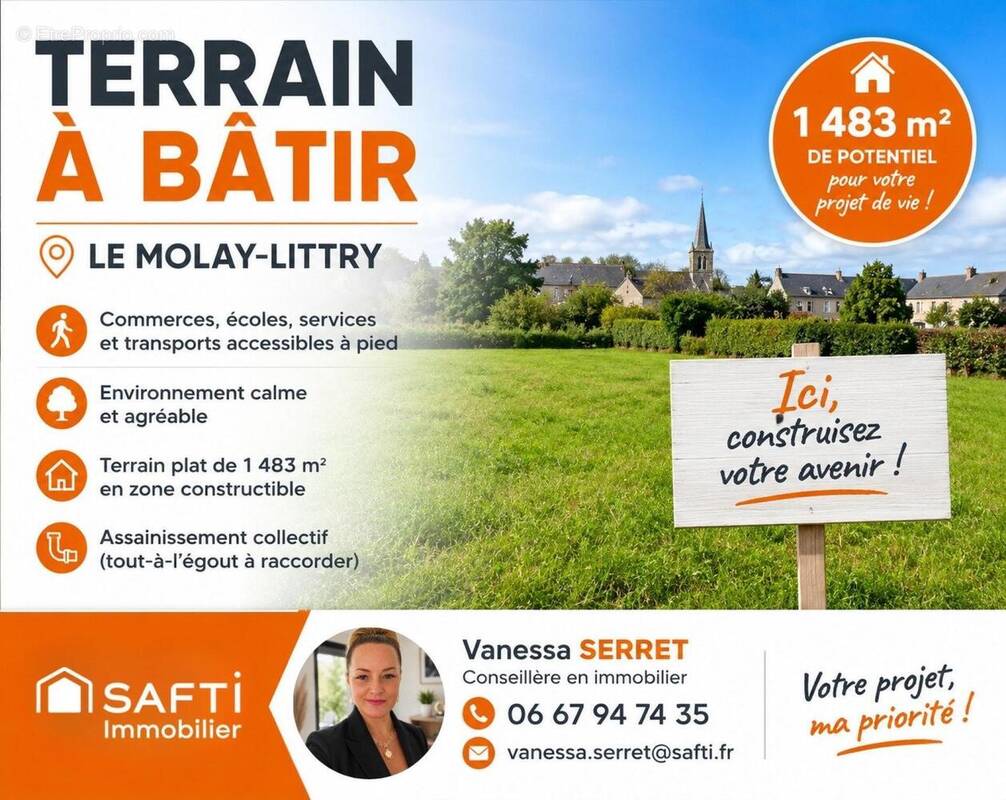 Photo 1 - Terrain à LE MOLAY-LITTRY