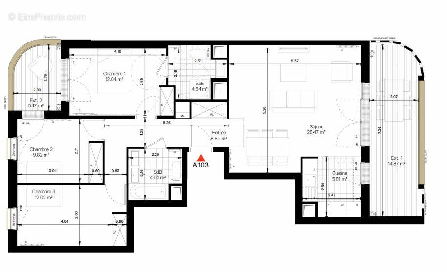 Appartement à CHATILLON