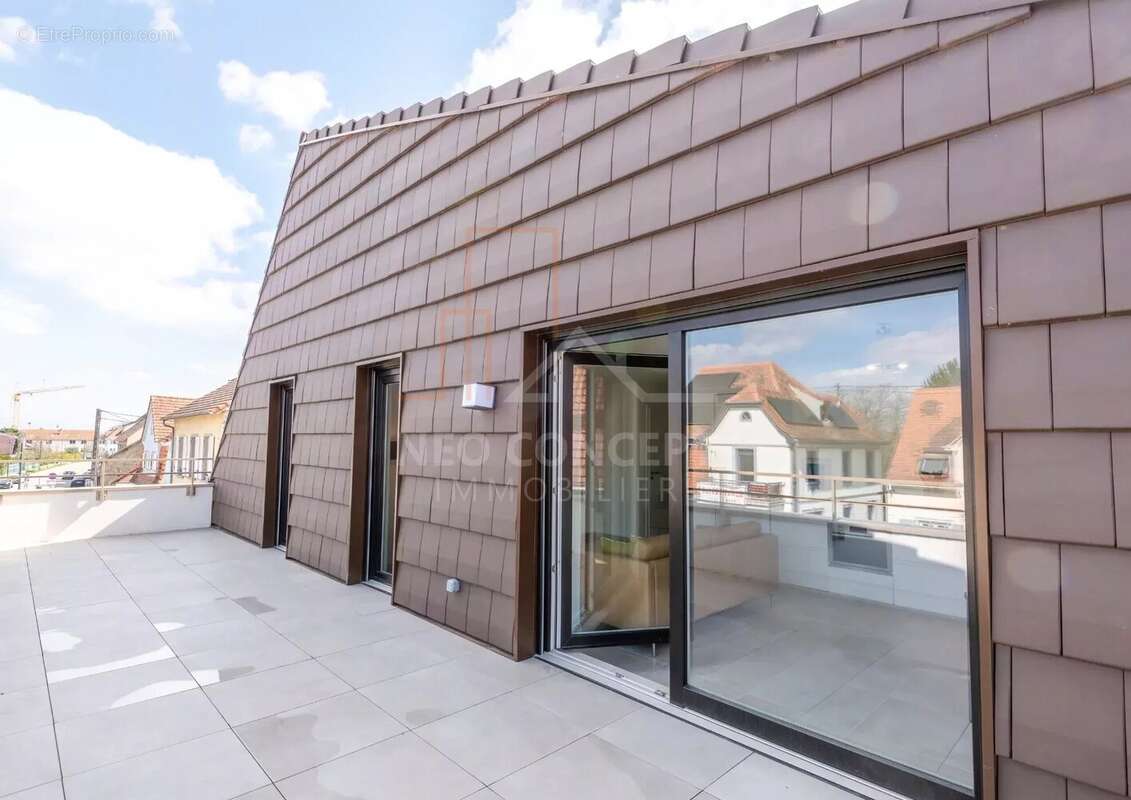 WOLFISHEIM  Appartement 4 pièces  74,85 m² habitables et 85,45 m² au sol  Terrasse de 28 m² - photo 9