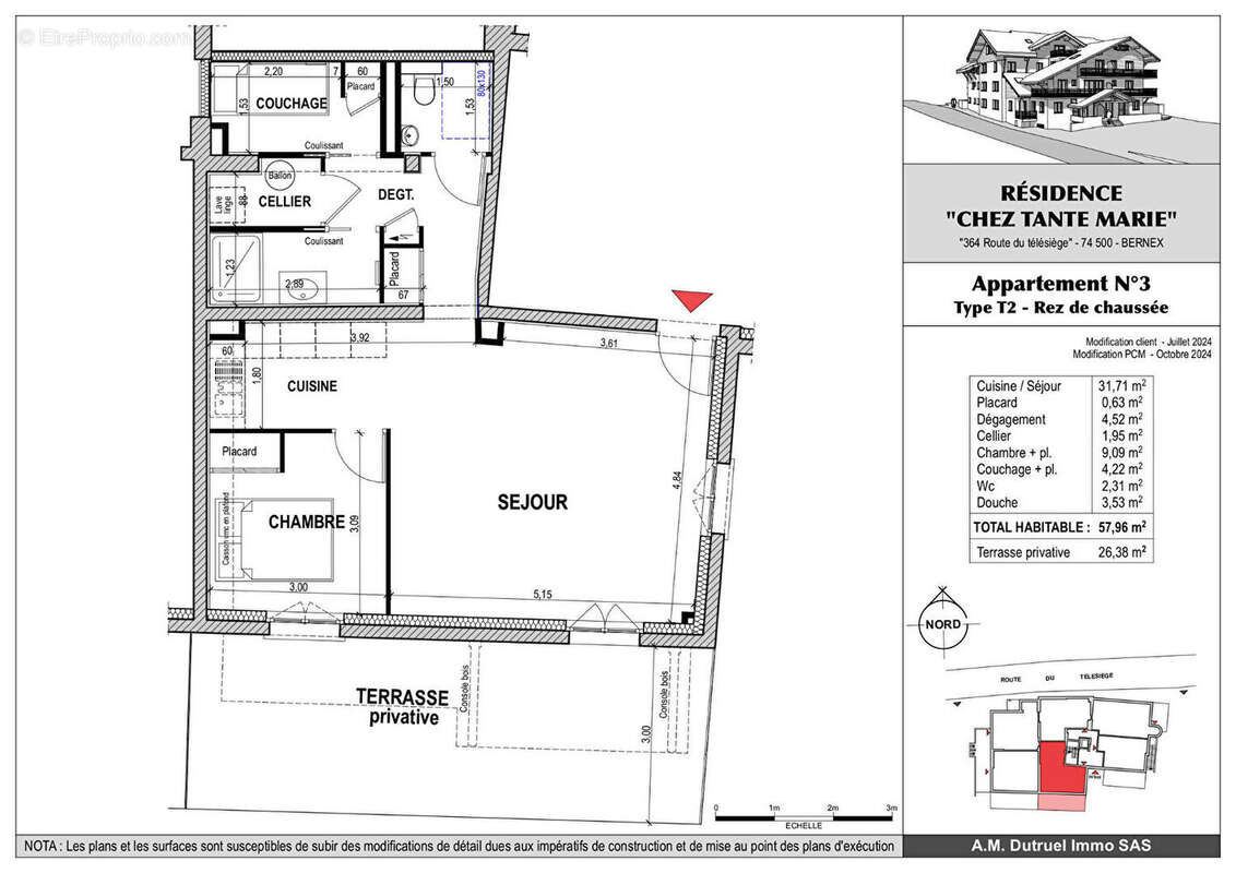 Appartement à BERNEX