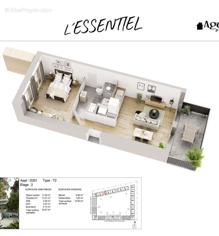 Appartement à BUSSY-SAINT-GEORGES