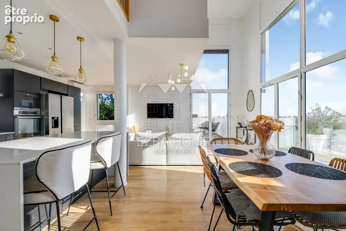 Asnières-sur-seine - duplex 5 pièces -  4 chambres -  terrasse -  vue exceptionnelle - coup de cœur - photo 4