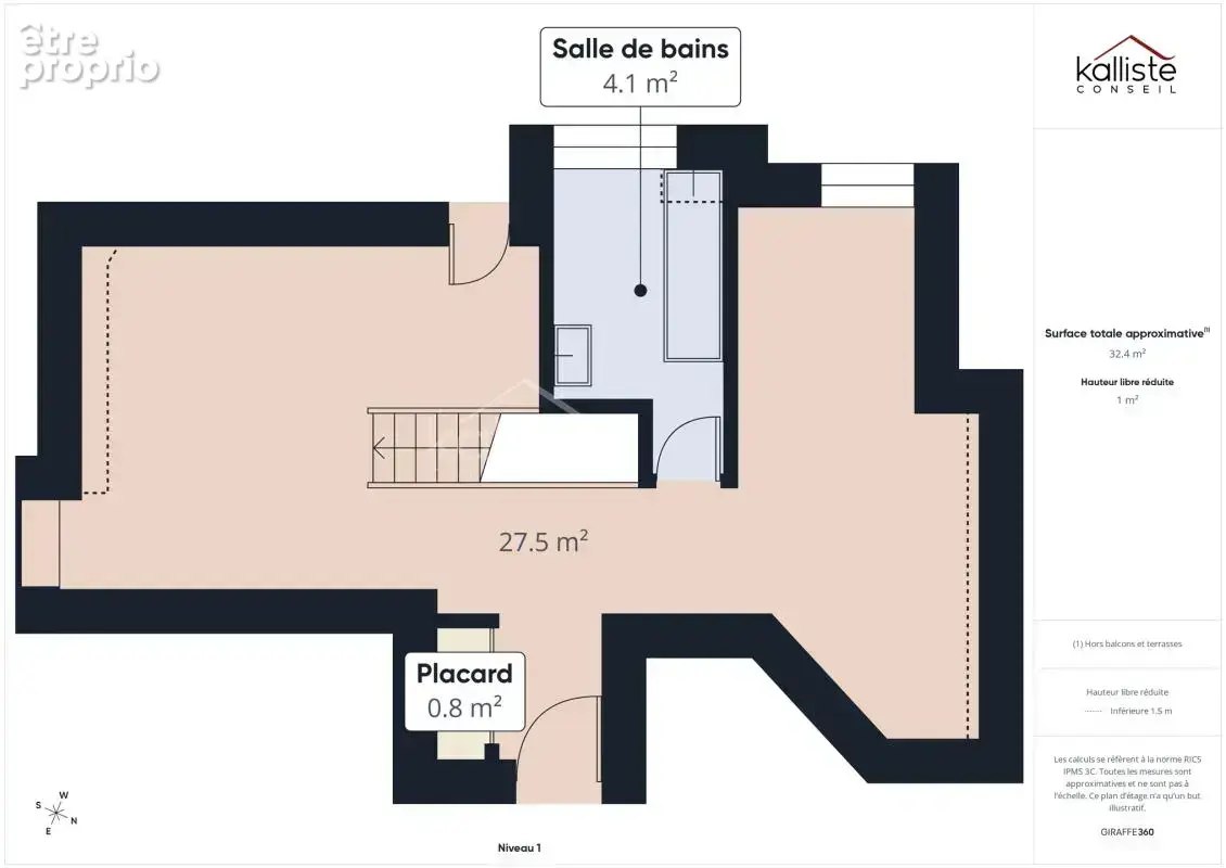 Ajaccio - cours général-leclerc - duplex à rénover avec vue mer et balcon - photo 17