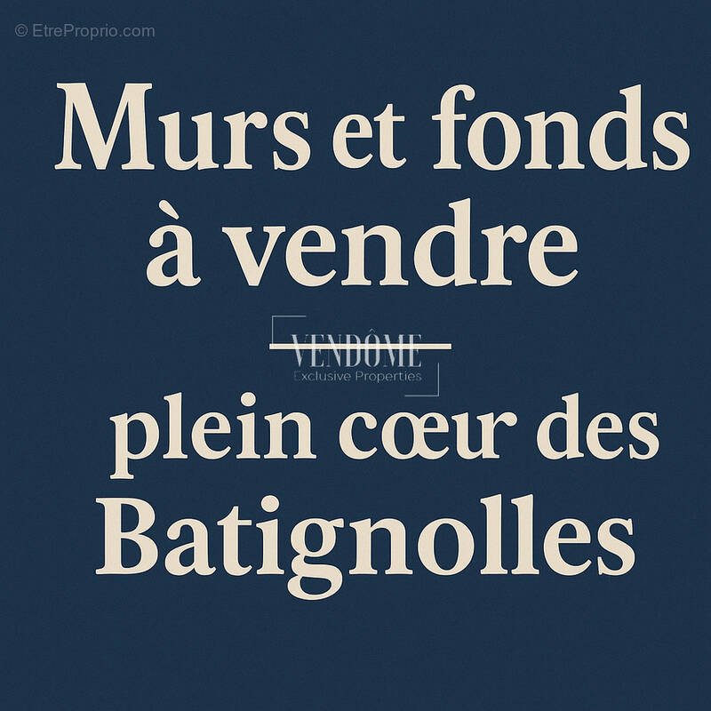 Commerce à PARIS-17E