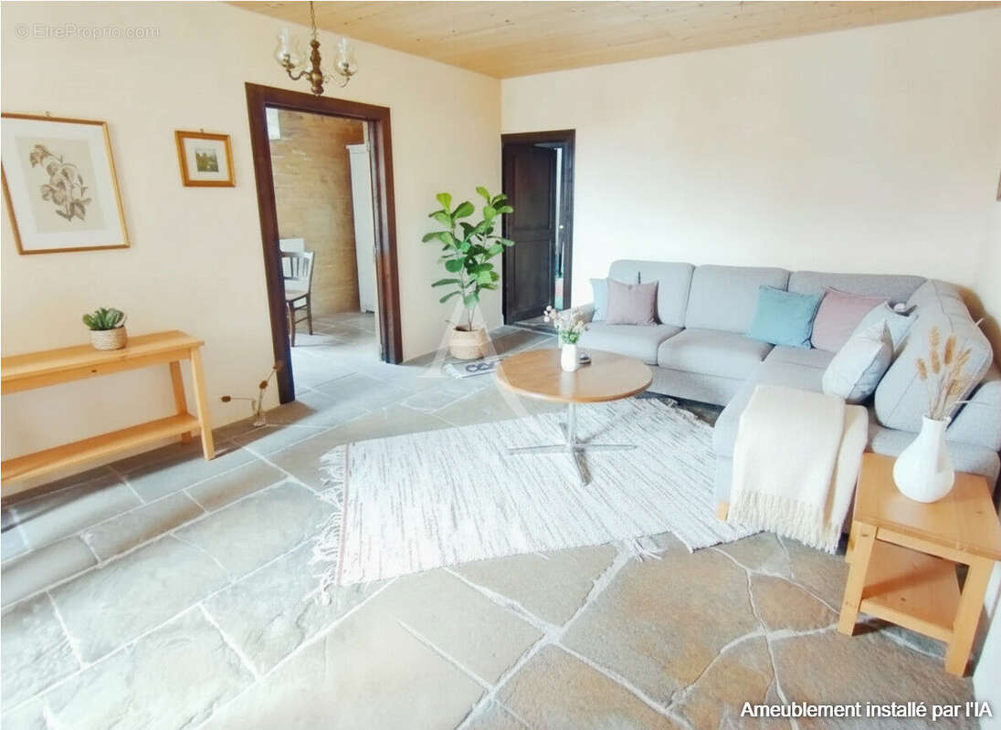 Maison en pierre 122m² + grange aménageable, à 5 min des commerces - photo 3