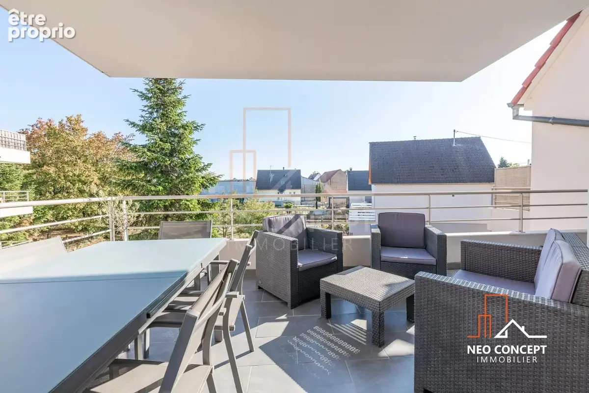 Beau 3/4 pièces de 85 m2 loi carrez avec terrasse, garage, parking et cave sis Kilstett. - photo 21