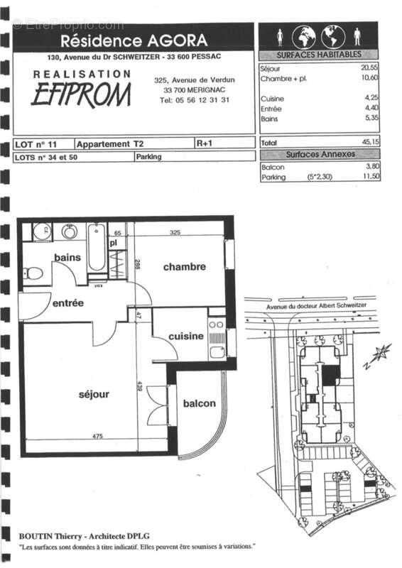 Appartement à PESSAC