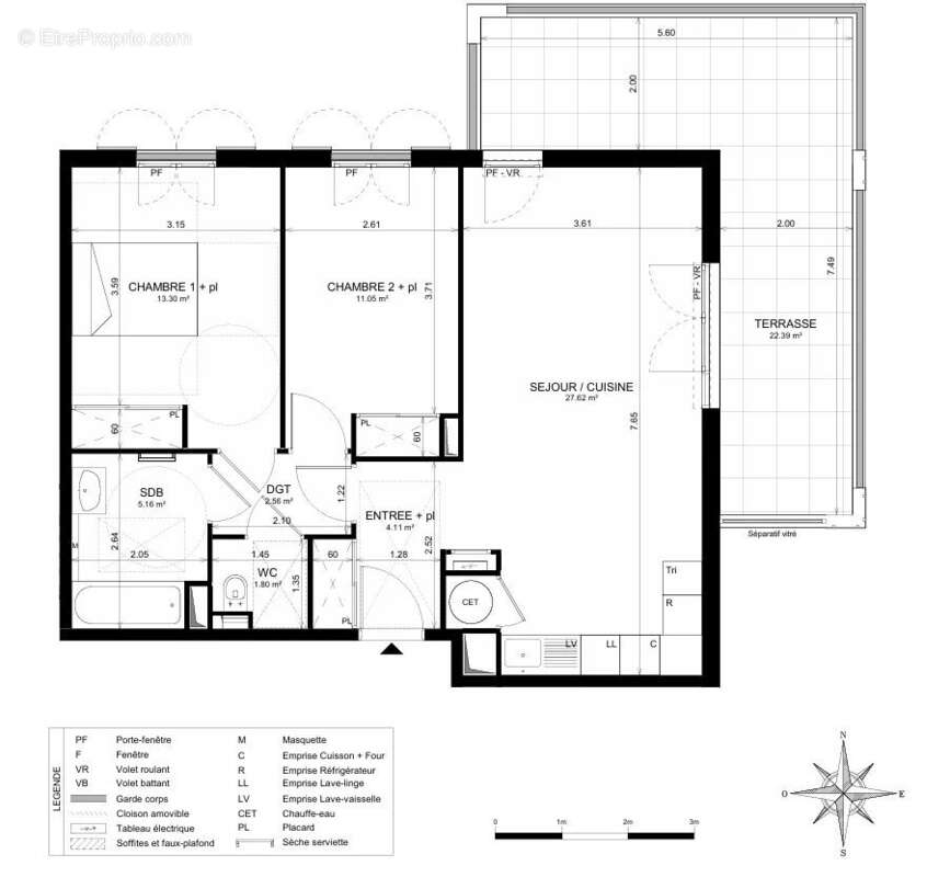 Appartement à LE CANNET