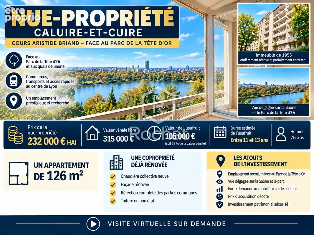 Photo Appartement à Caluire-Et-Cuire au prix de 232 000€