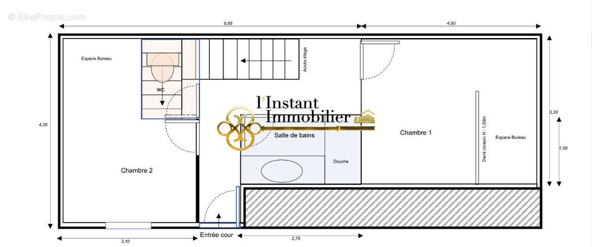 T3 Duplex de standing - 53 m² entièrement rénové à neuf - Terrasse - photo 5