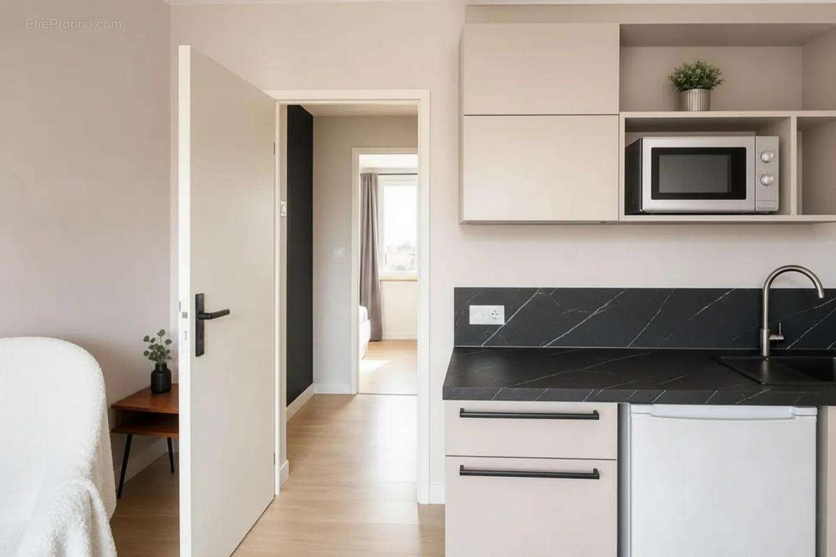 Studio 29 m² Balcon + parking - photo 12