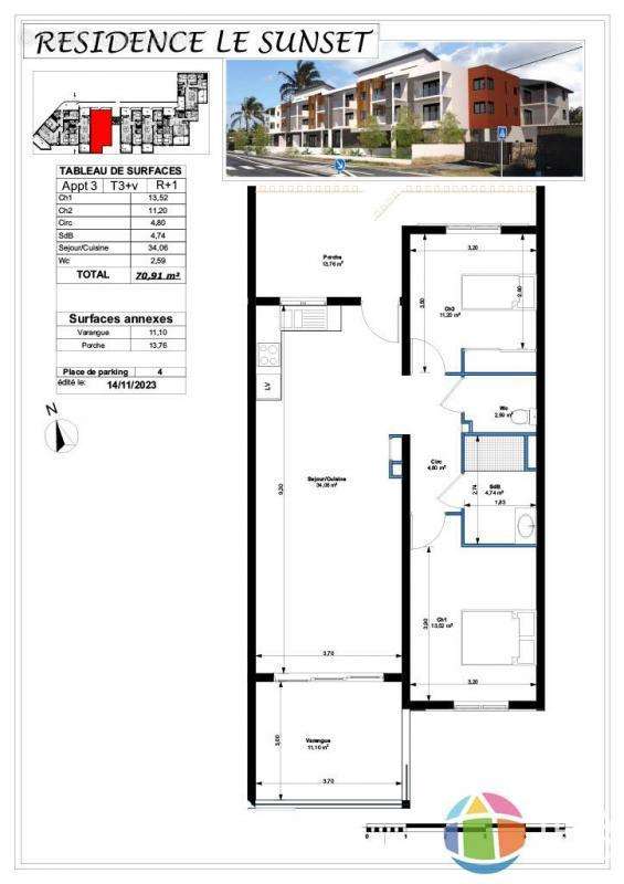 Appartement à LES TROIS-BASSINS