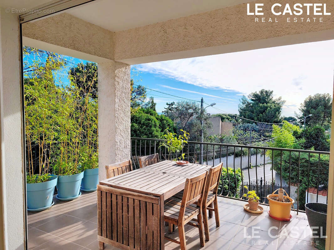 Terrasse du séjour  - Appartement à LA CIOTAT