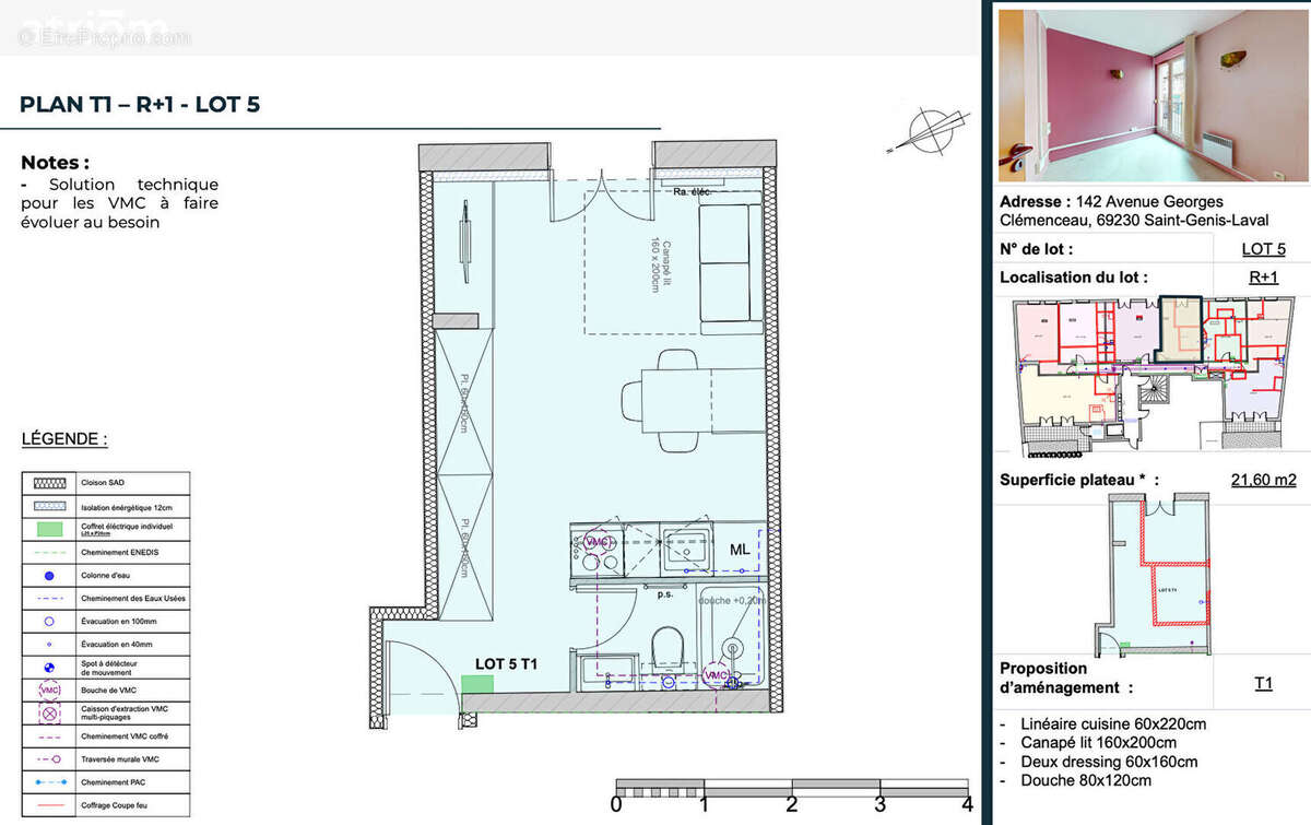 Appartement à SAINT-GENIS-LAVAL