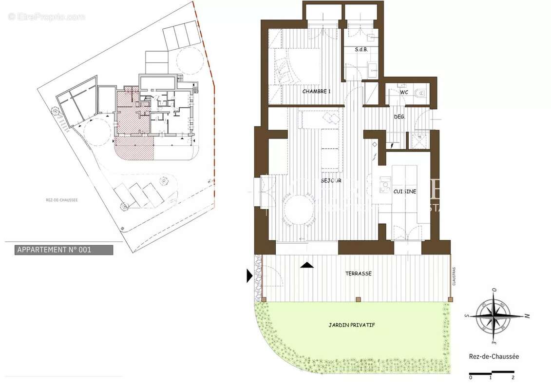 Appartement à DEMI-QUARTIER