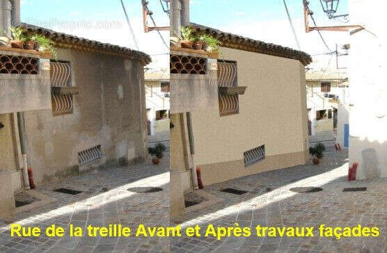 façade avant et après la renovation - Maison à ALLAUCH