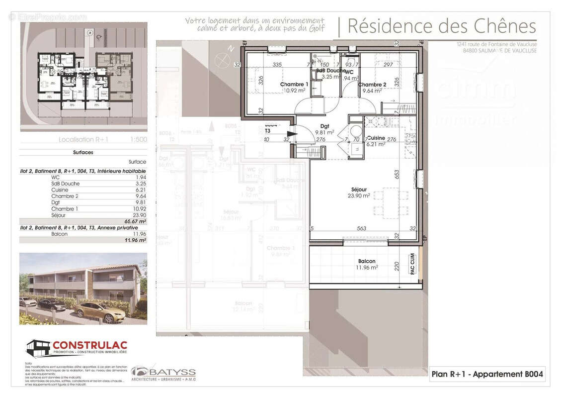 Appartement à L'ISLE-SUR-LA-SORGUE