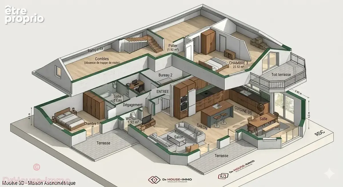 Maison 5 pièces 122 m² à vendre à Cugnaux (31270) - photo 160