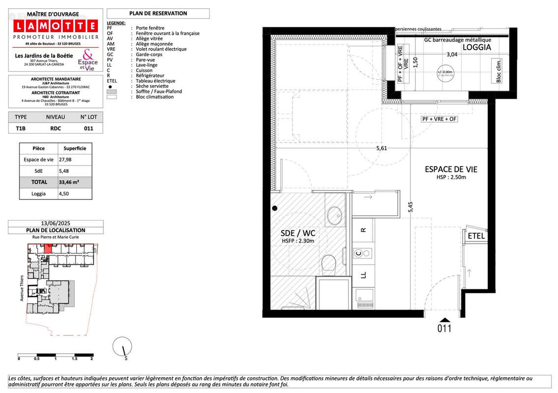 Residence senior _ les jardins de la boetie _ studio 33.86 m2 avec loggia de 4.5 m2 - photo 3