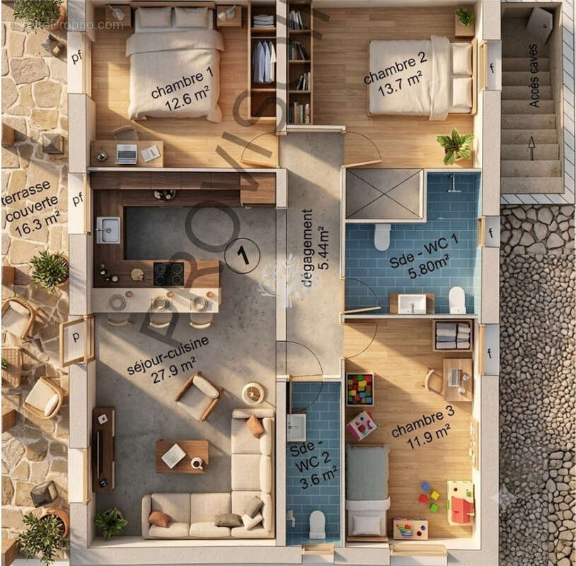 Appartement à SANARY-SUR-MER