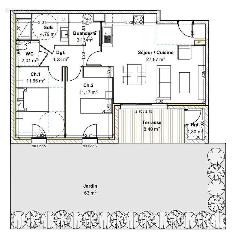 Photo 2 - Appartement à GUEREINS