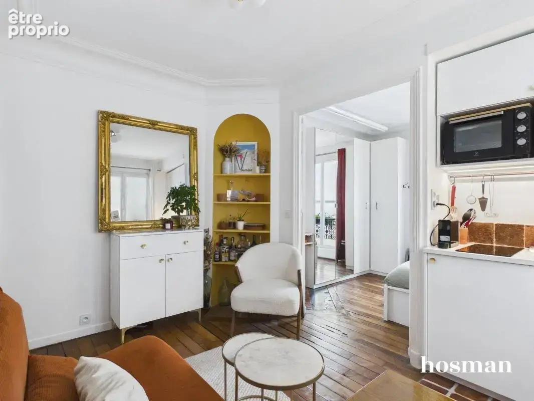 Appartement T2 de 25 m² avec cave – Rue des Cloÿs, Paris - photo 2