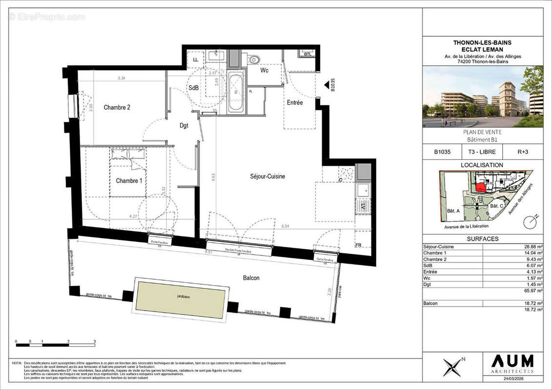 Appartement à THONON-LES-BAINS